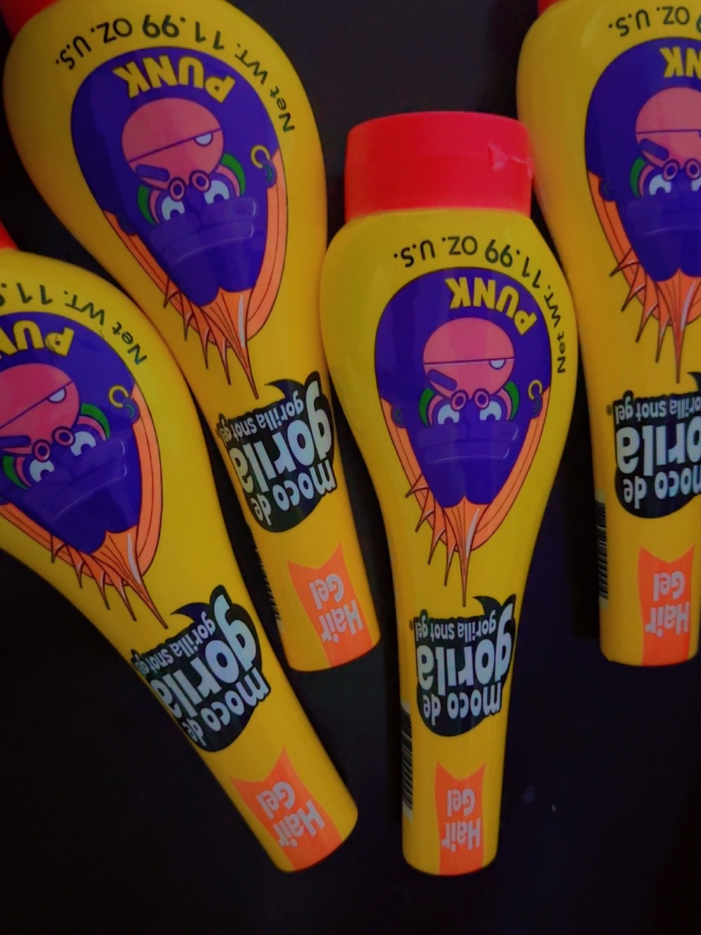 Punk Hair Gel In Bright Yellow Bottle